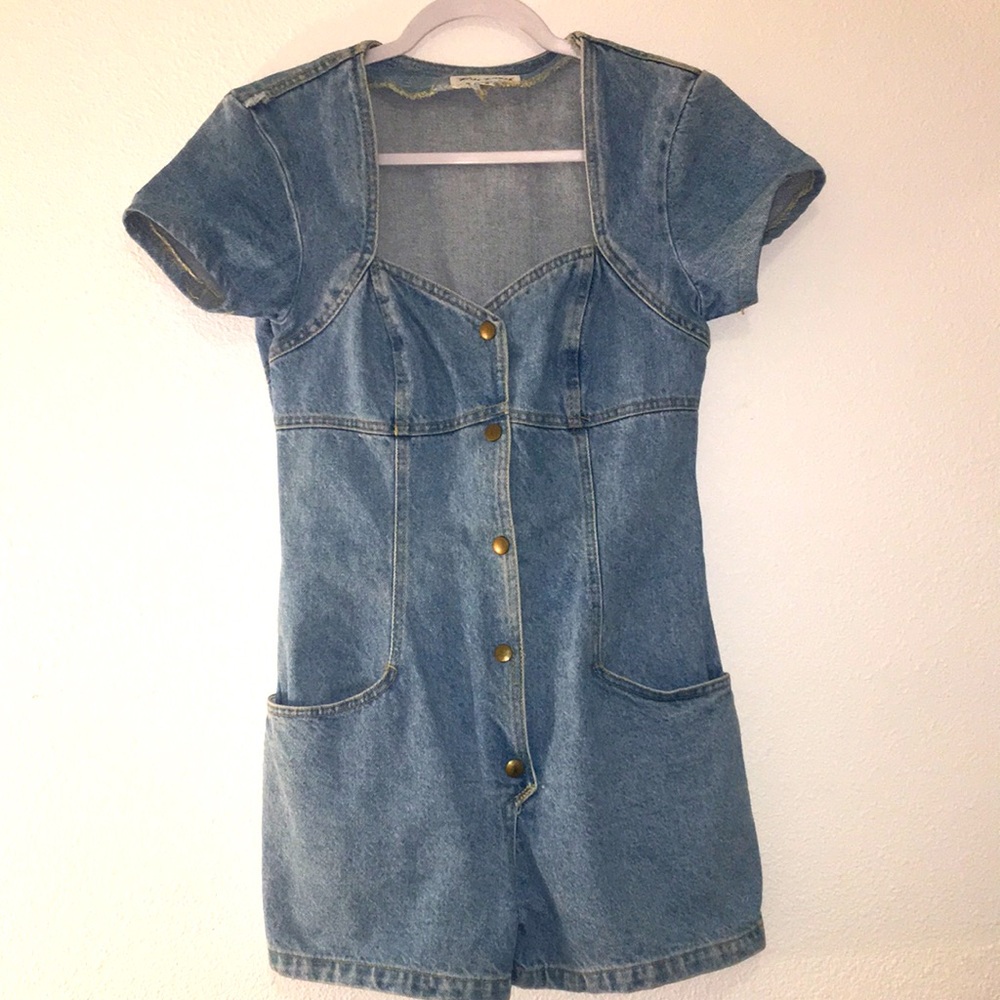 Paris Blue Jean Romper